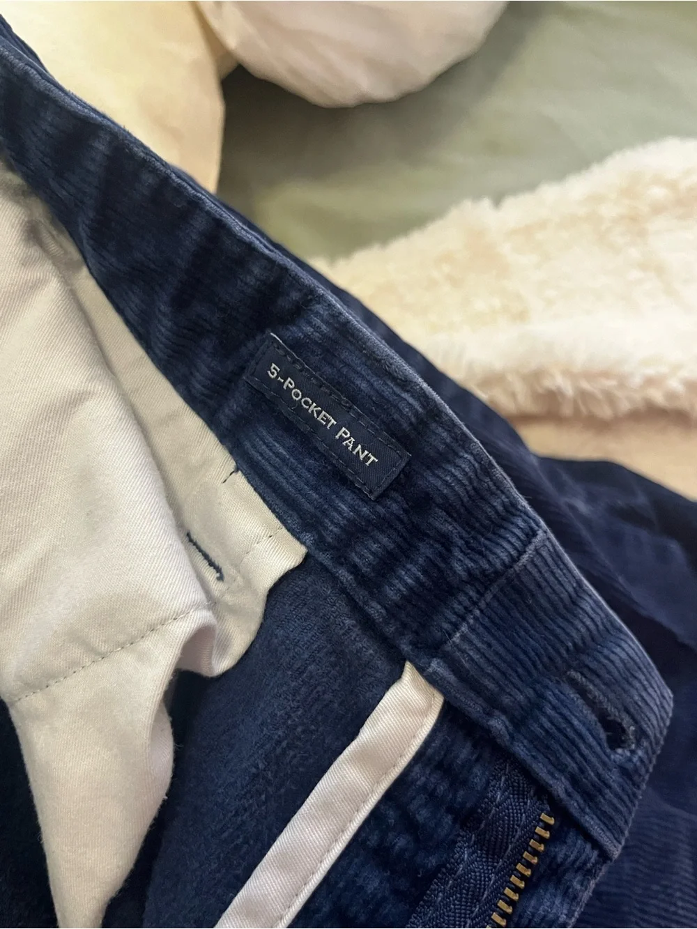 Ralph Lauren Men's Navy Corduroy Pants